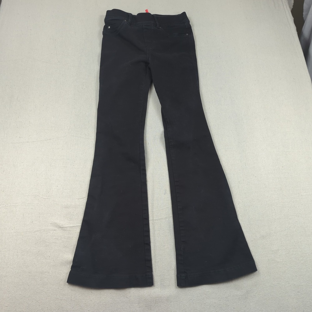 Spanx Jeans Womens Small 26 Black Stretch Boot Cut Western Boho
